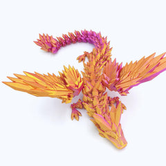 Dpcirk 18-inch dragon with wings, a dramatic home decor centerpiece.
