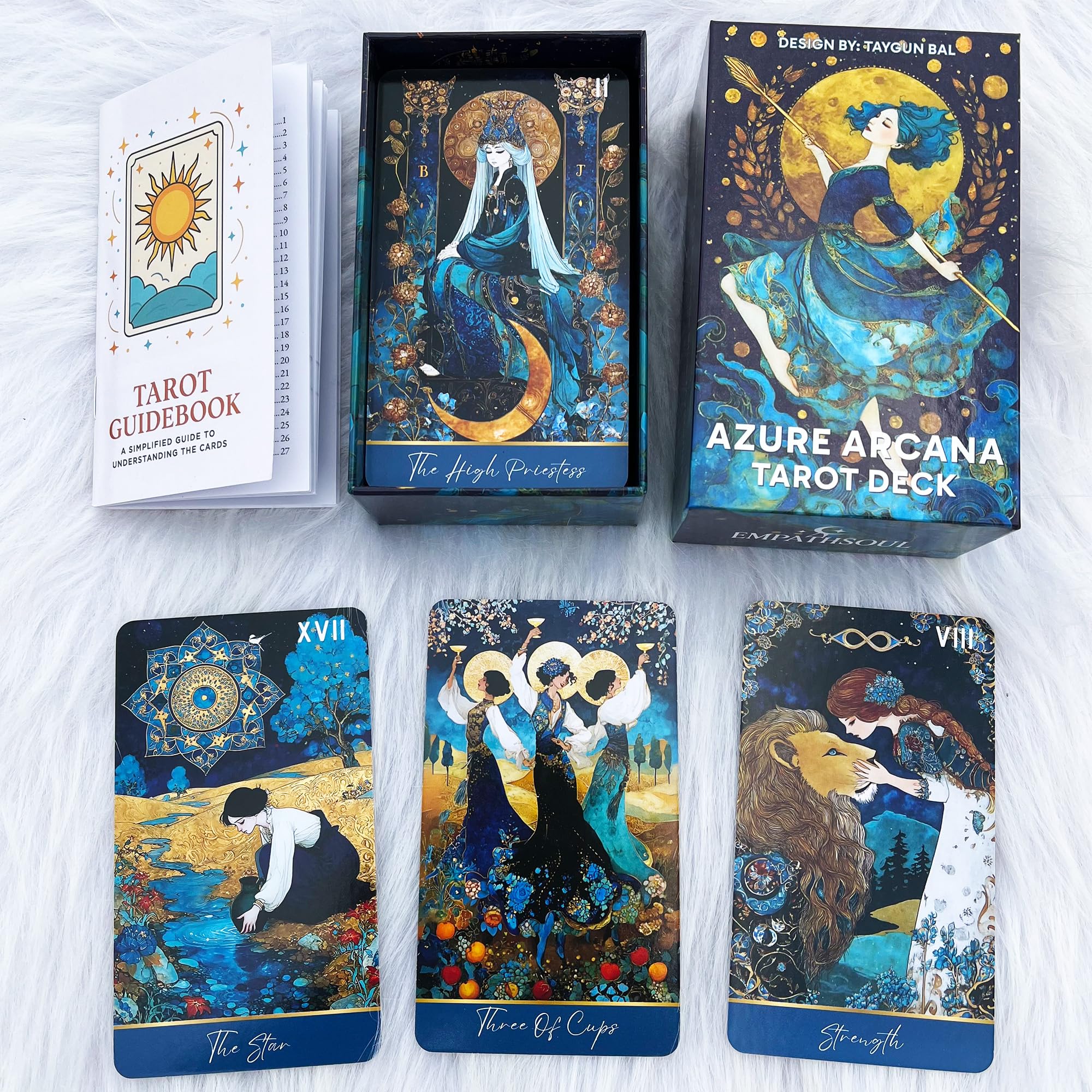 DPEHAKMK Azure Arcana 400gsm coated stock for durable daily readings.