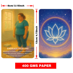 DPEHAKMK 75 Cards Closeup: detailed artwork supports intuitive readings and deep insights.
