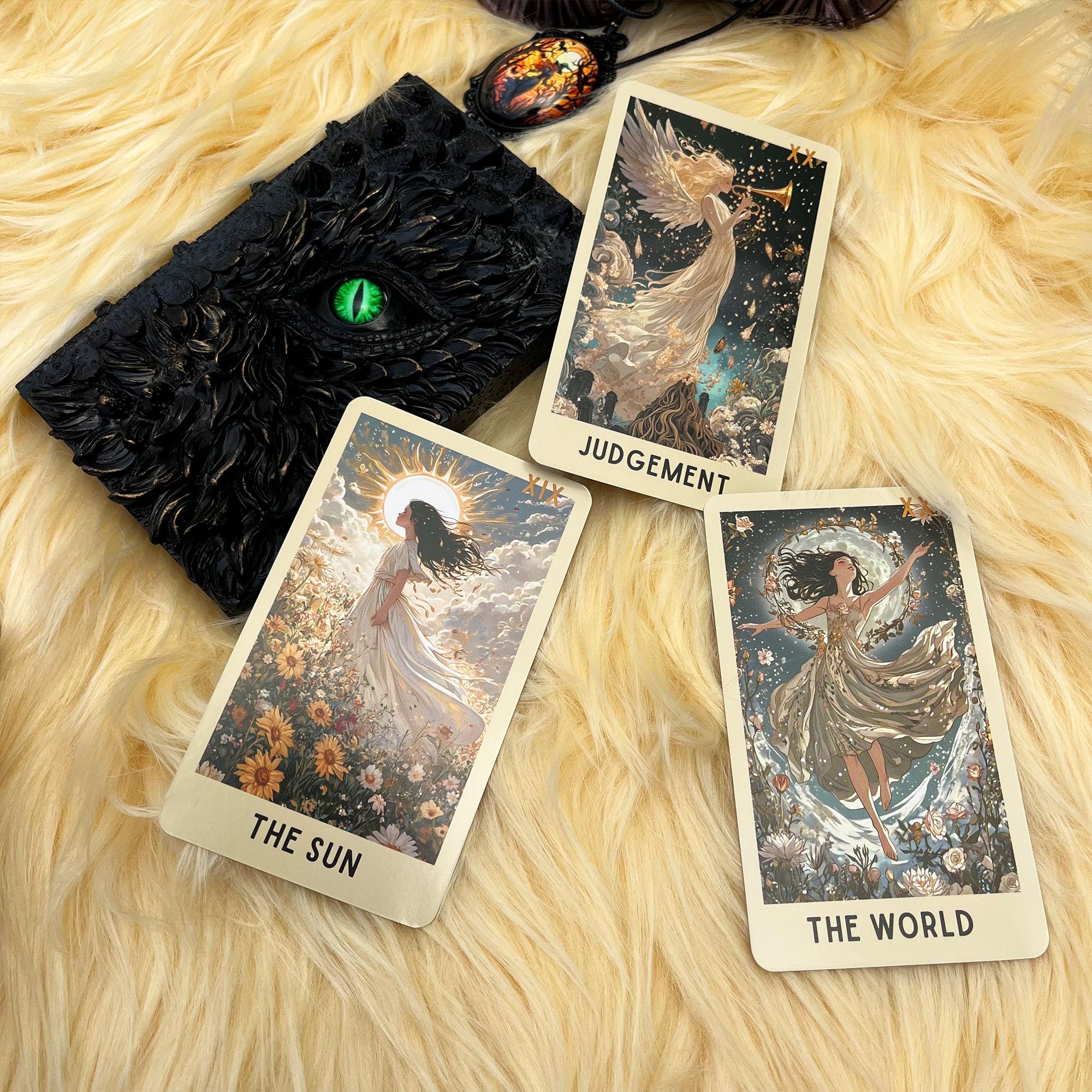 DPEHAKMK card closeup showcases ethereal floral artwork
