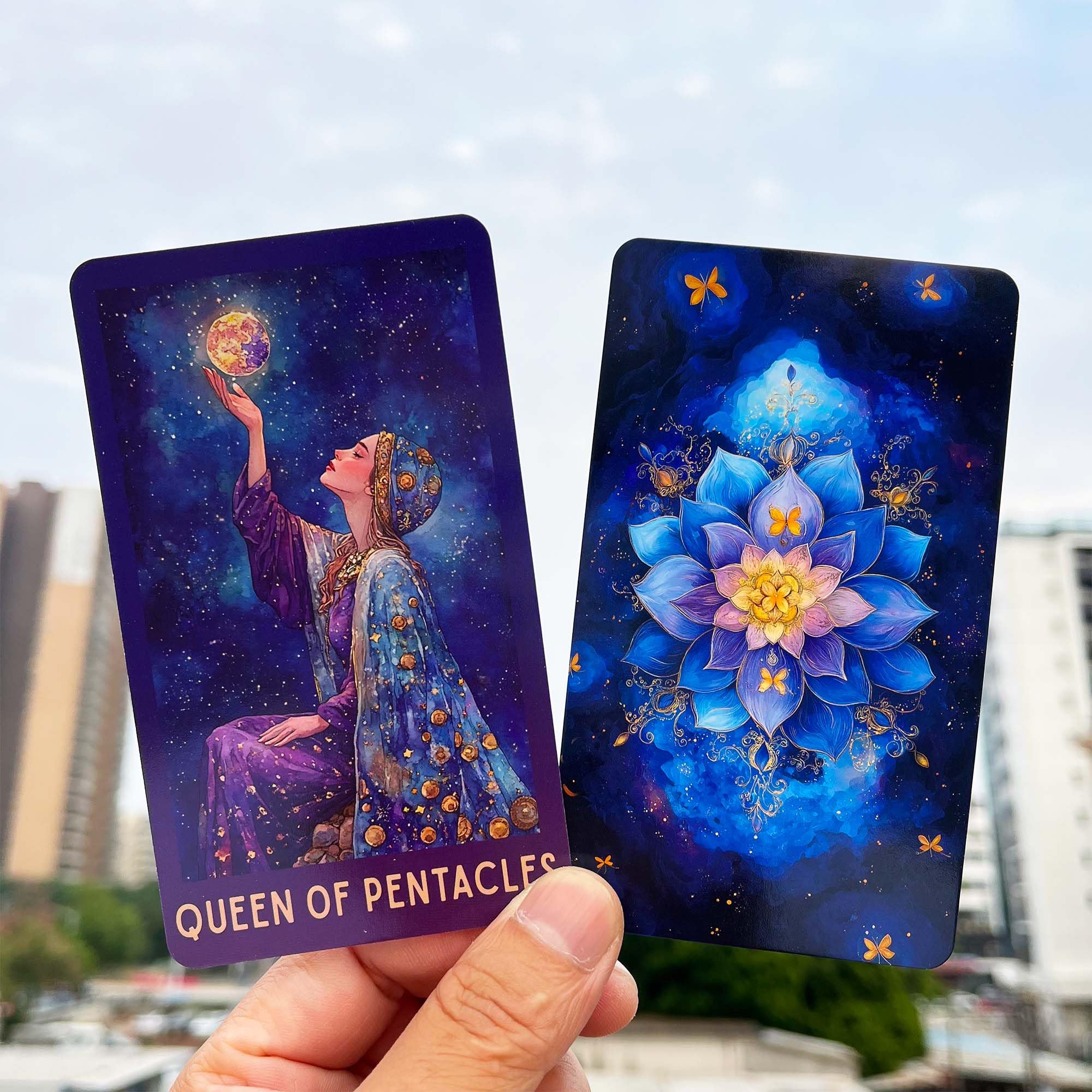 DPEHAKMK Celestial Tarot deck ready for personal divination and study