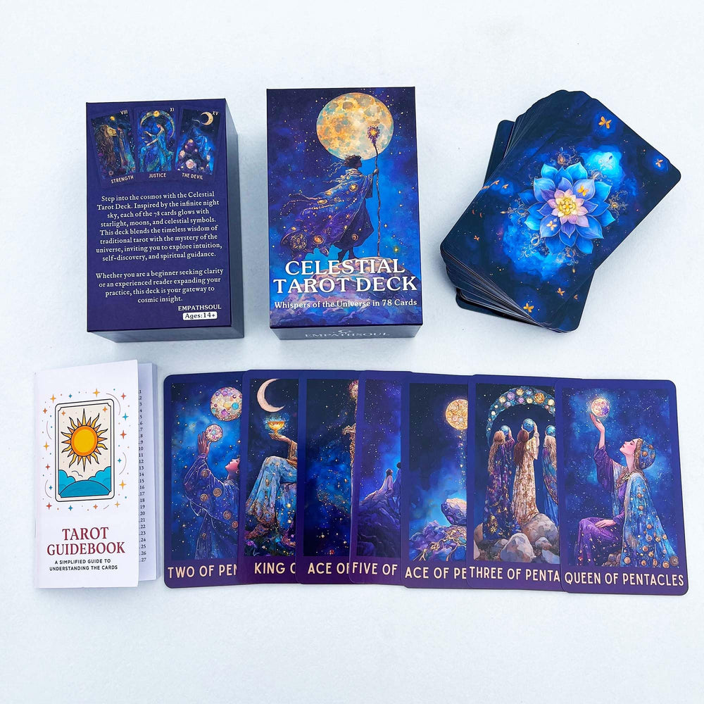 DPEHAKMK Celestial Tarot vibrant colors stay crisp through many readings