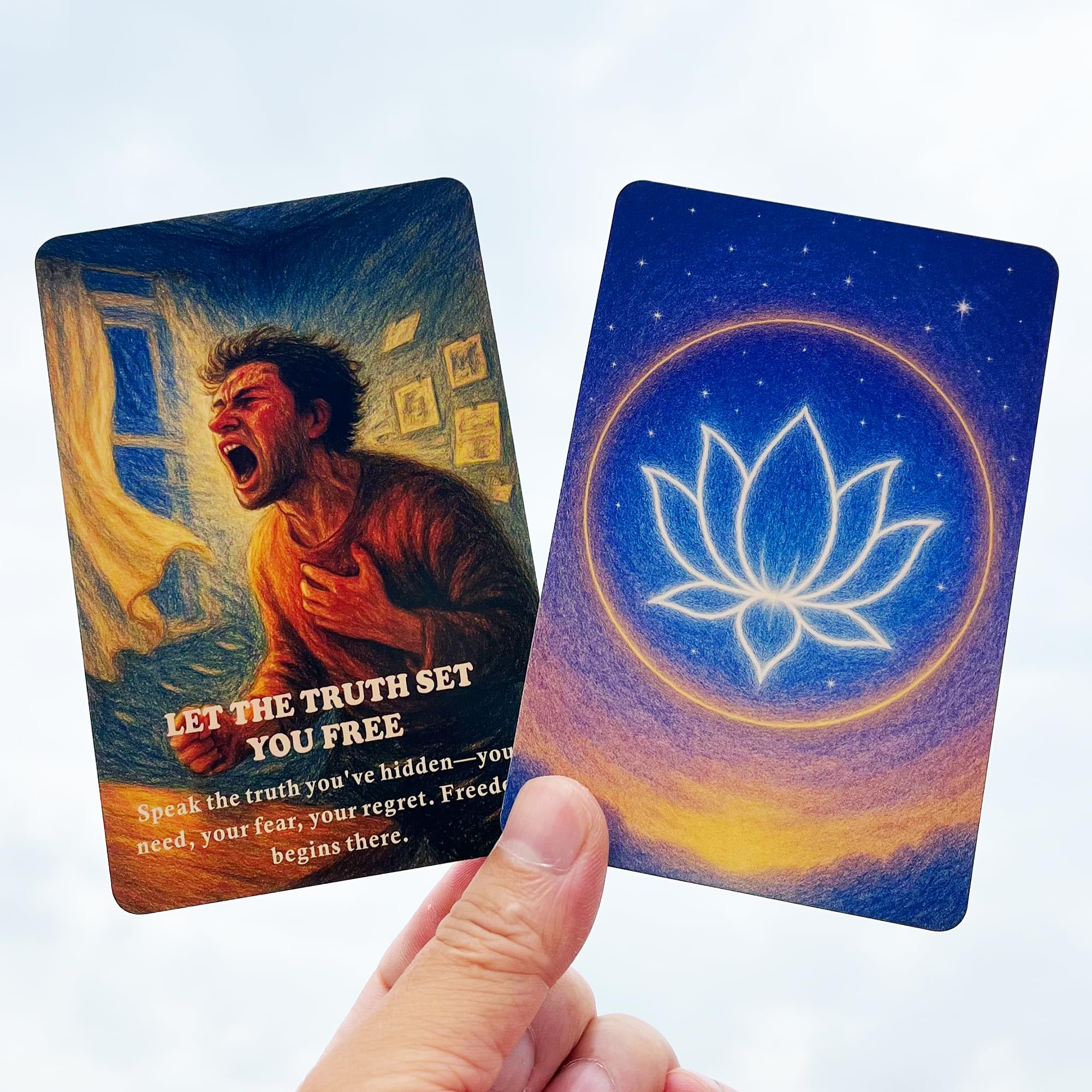 DPEHAKMK Emotional Healing Oracle: prompts for releasing past wounds through mindful practice.
