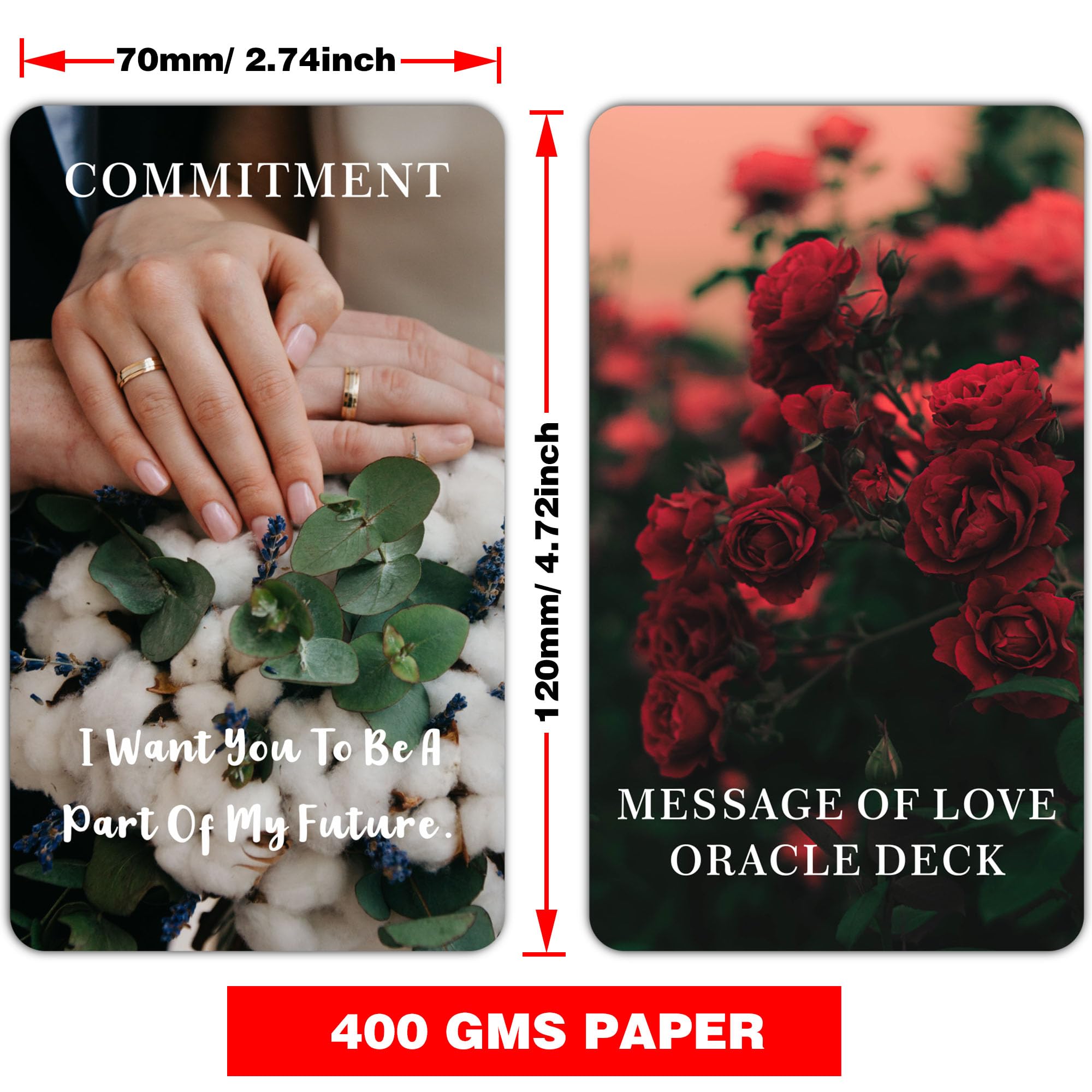 DPEHAKMK Message of Love oracle holding cards for personal reflection.
