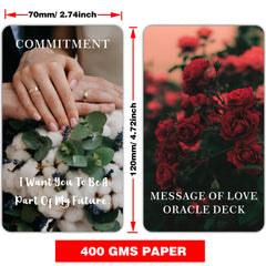 DPEHAKMK Message of Love oracle holding cards for personal reflection.