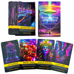 DPEHAKMK Money Oracle Cards on a table, ideal for mindful decision making