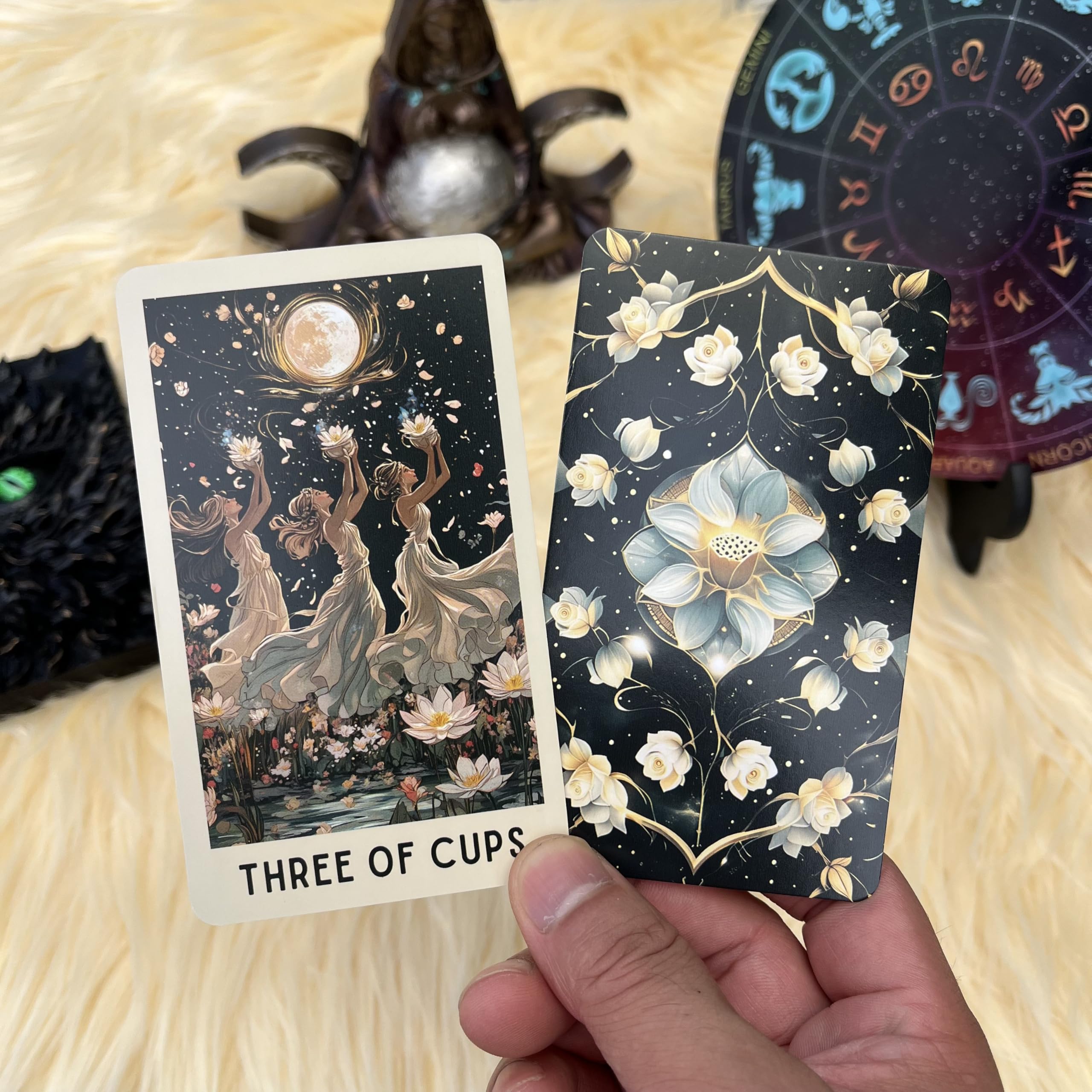DPEHAKMK tarot deck laid out for guided practice and reflection