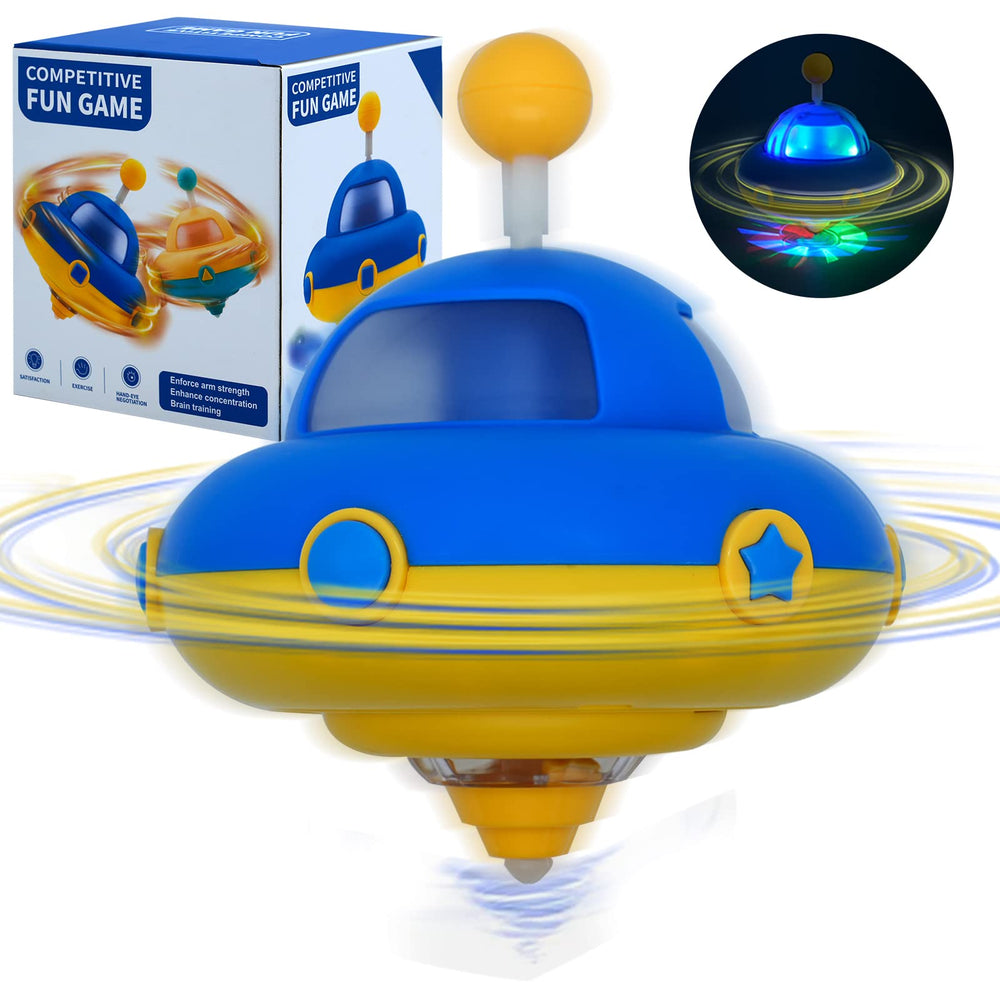 DPTOYZ light-up spinning top with flashing LEDs for captivating hands-on play.