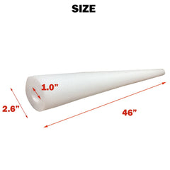 DQFAQYY Pool Noodle 46inch White Two-Pack dense foam for buoyant support