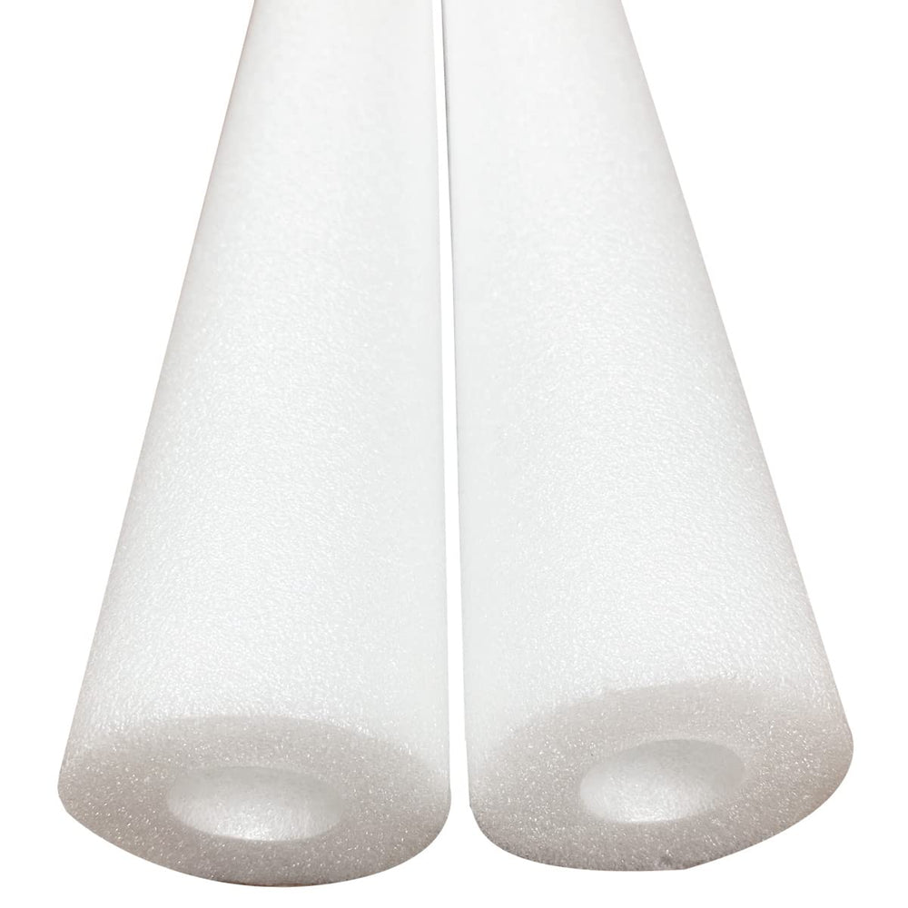 DQFAQYY Pool Noodle 46inch White Two-Pack for family pool play and DIY projects