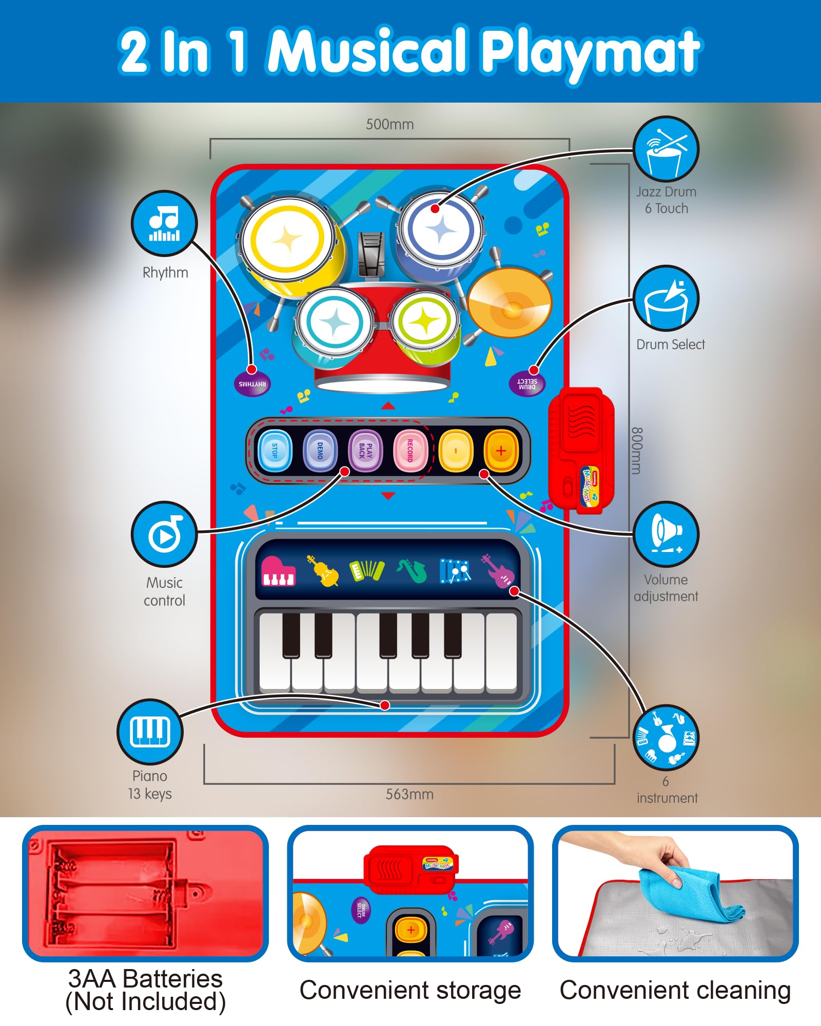 DQMOON foldable portable mat enables indoor and outdoor play