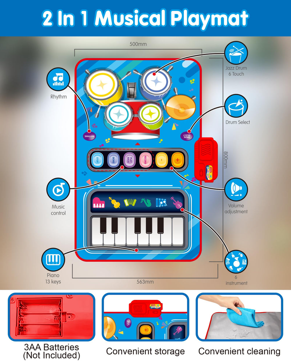 DQMOON foldable portable mat enables indoor and outdoor play