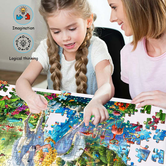 DQRRZ Vibrant Colors Puzzle: bright hues enhance focus during play.