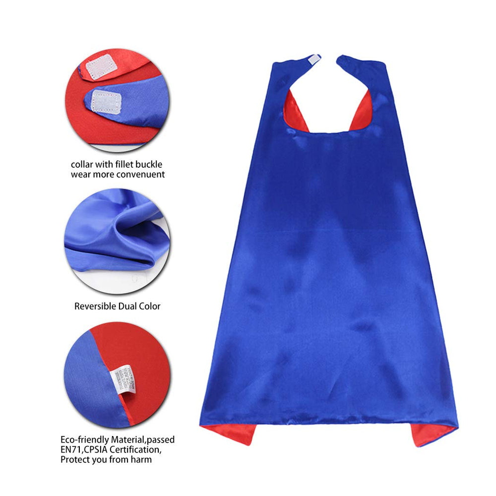 DQZ kids dress-up set includes three capes and three masks.