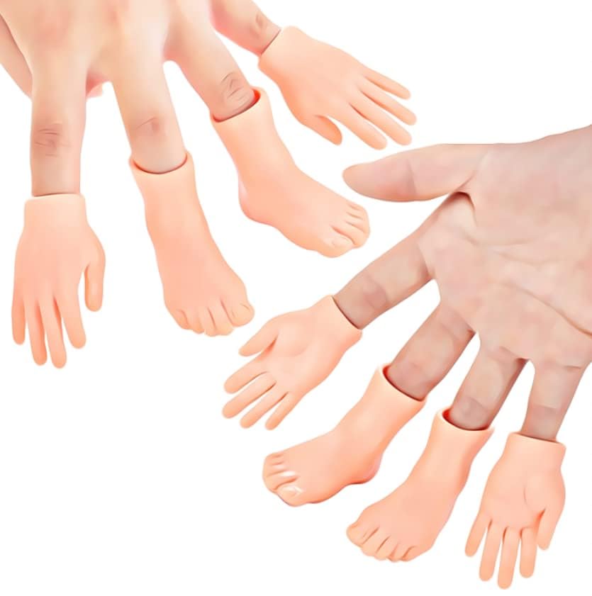 DR DINGUS Four hands and feet attachments expand finger puppet possibilities