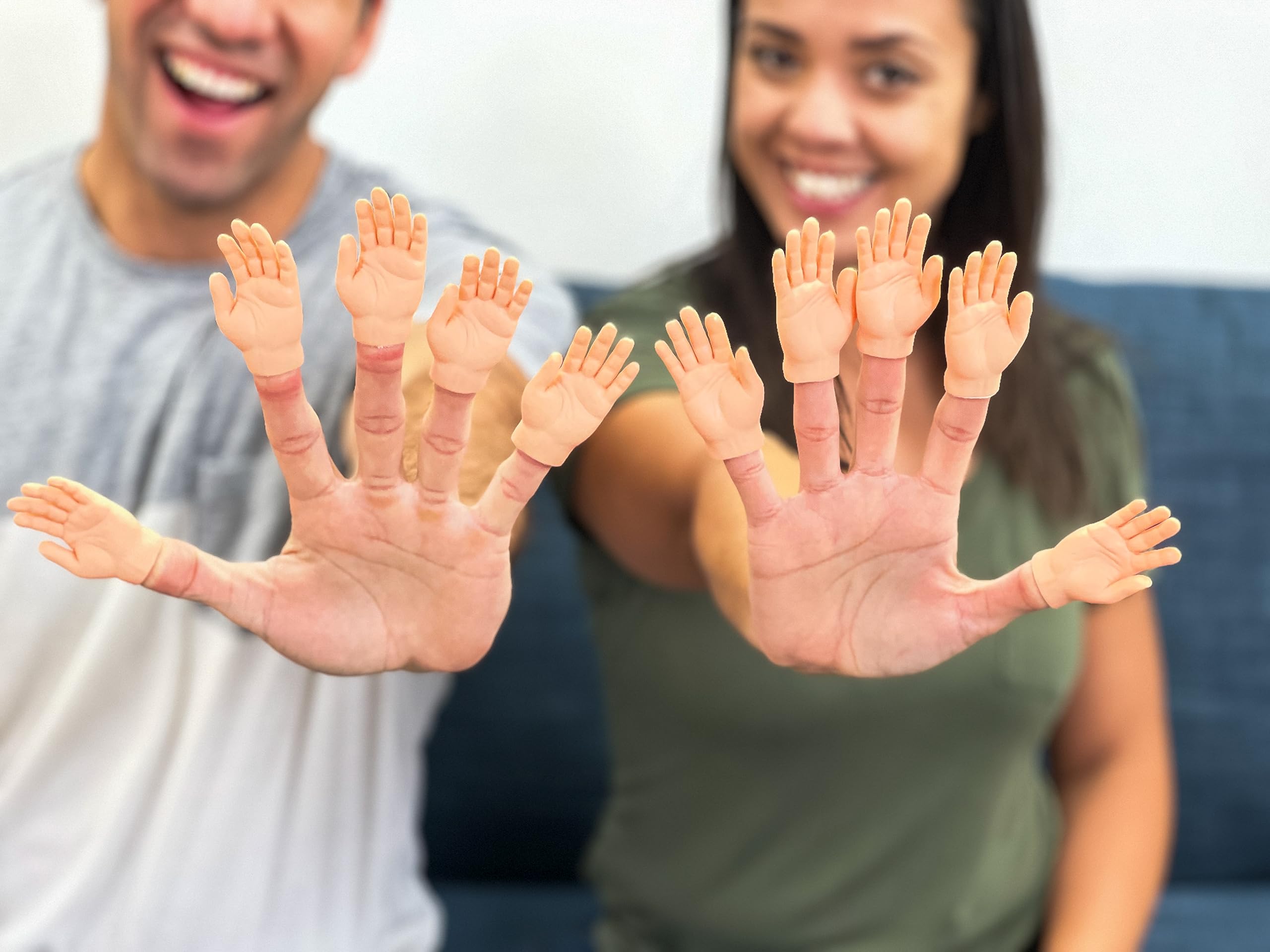 DR DINGUS mini hands show skin-toned realism for fun.