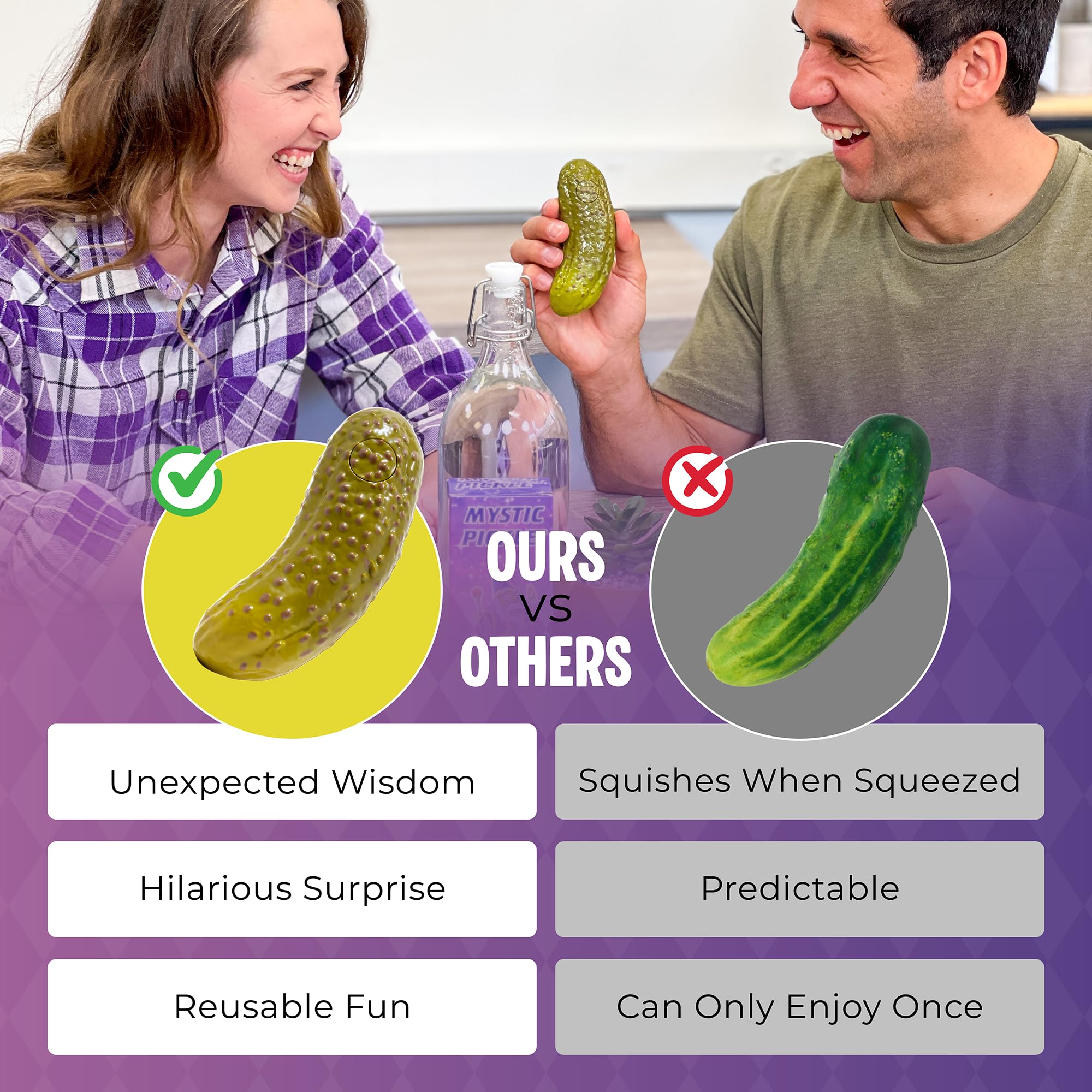 Mystic Pickle on a party table as a conversation starter among friends