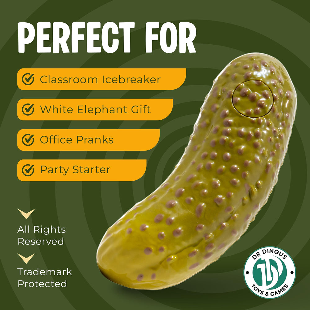 DR DINGUS Screaming Pickle party-favor sparks smiles at gatherings.