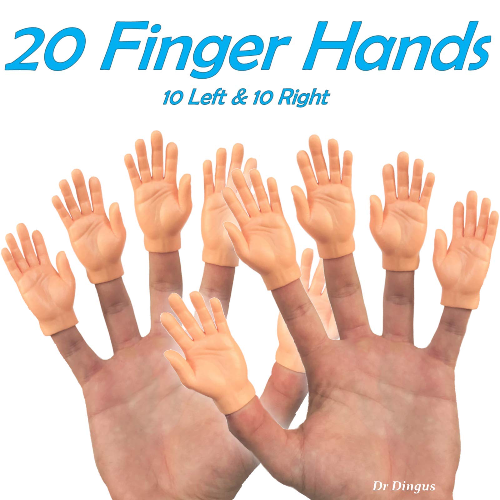 DR DINGUS tiny finger hands set shows detailed nails and texture