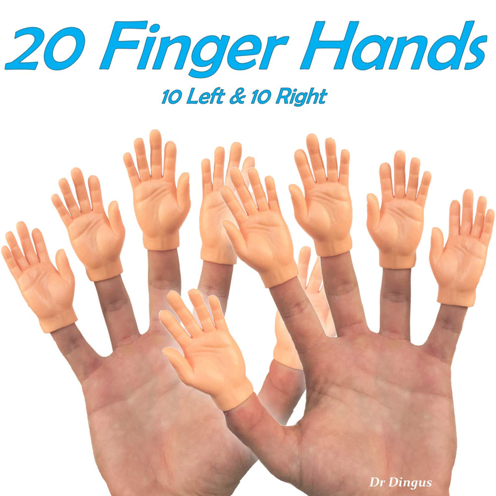 DR DINGUS tiny finger hands set shows detailed nails and texture