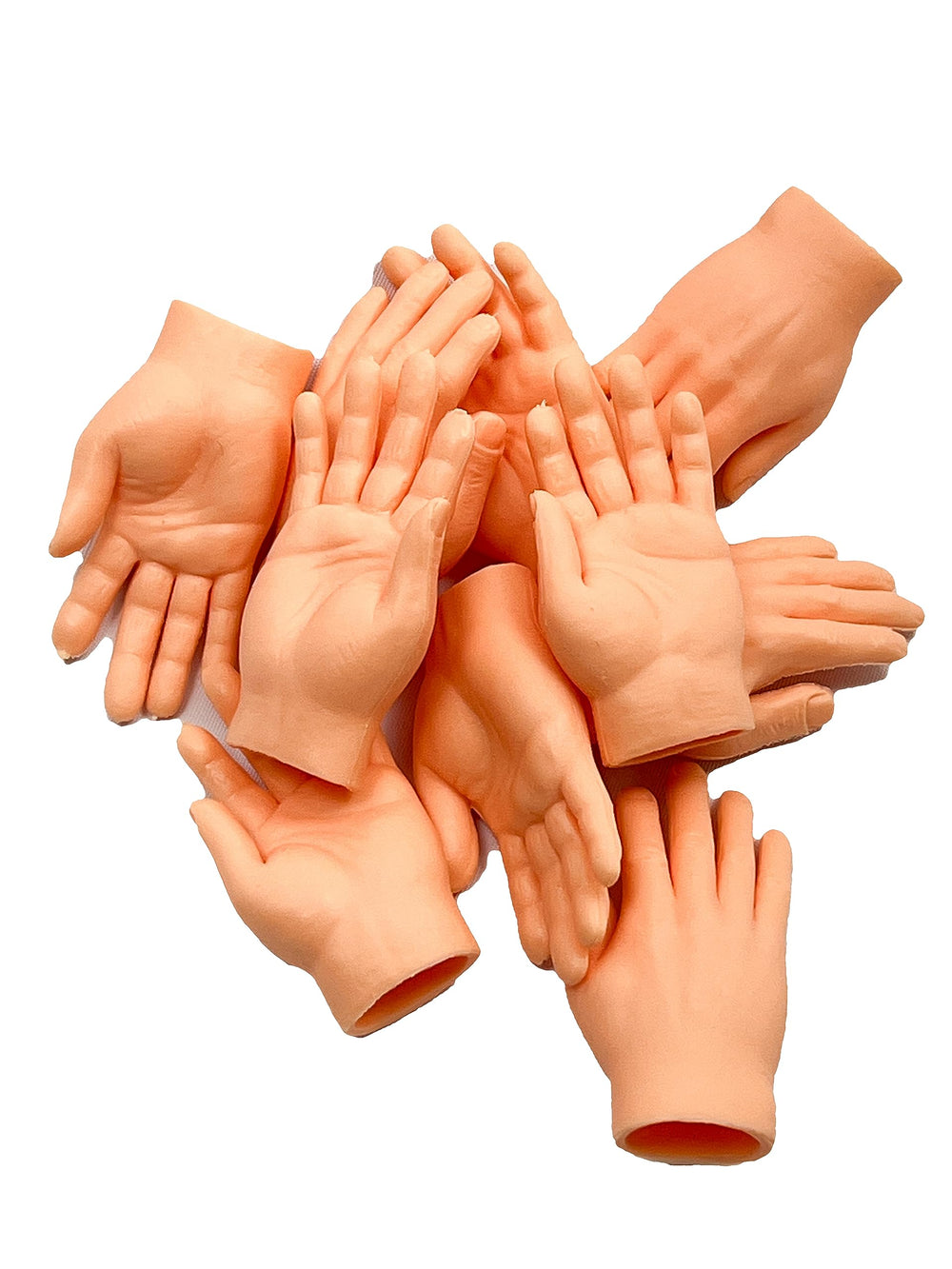 DR DINGUS ultra-realistic hand design detail with nails and wrinkles.