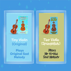 DR DINGUS World's Smallest Violin product label detail reinforces brand recognition and playful charm.