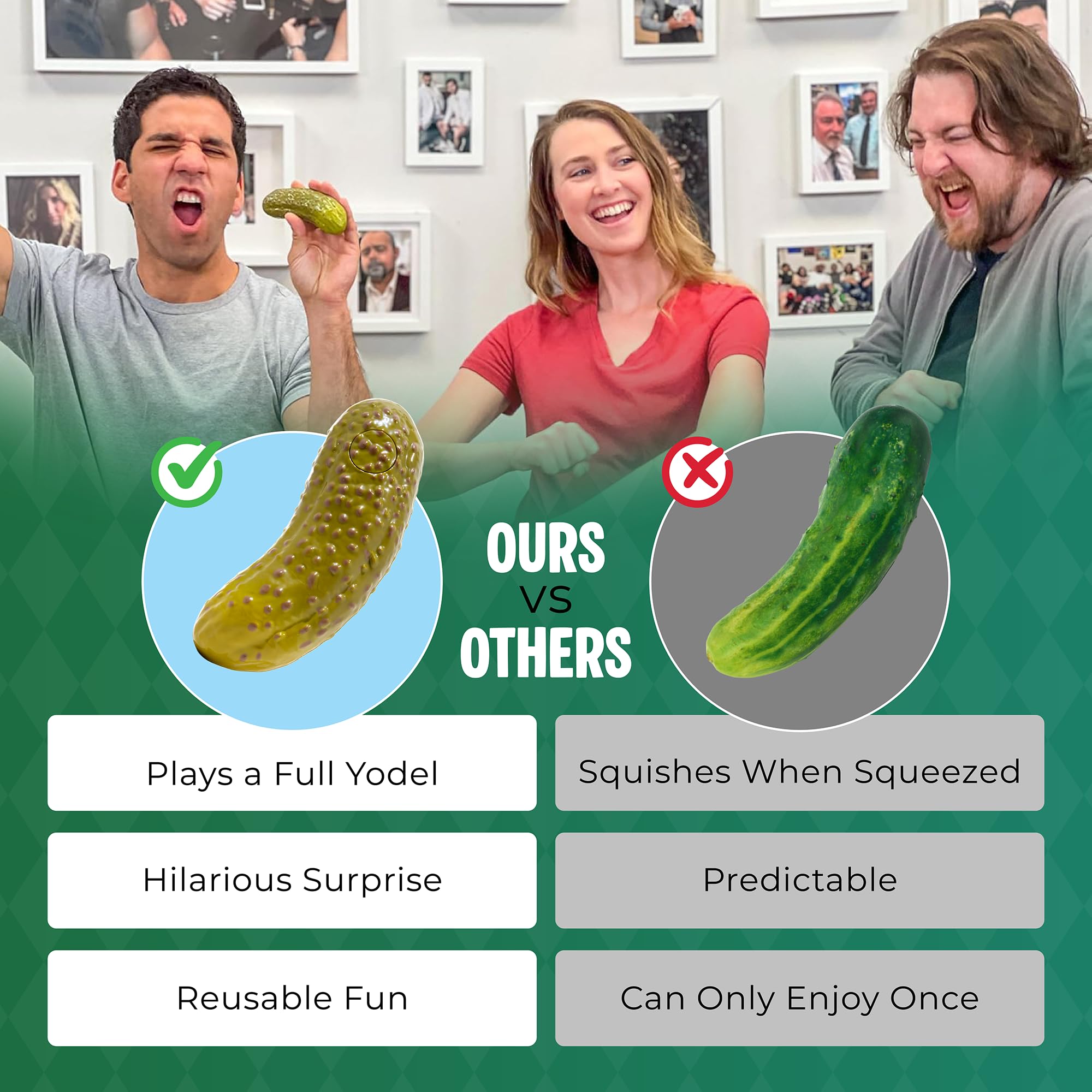 DR DINGUS Yodeling Pickle party-fun vibe ideal for icebreakers.