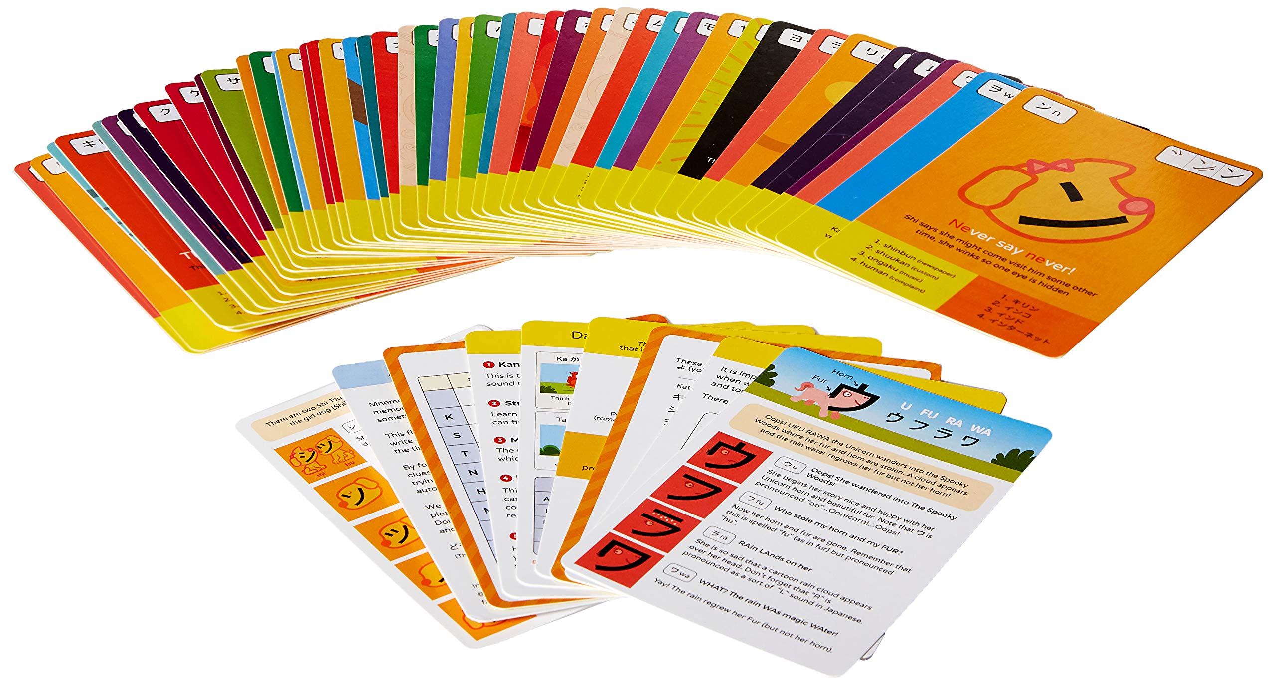 Dr. Moku durable oversized flashcards for extended study.