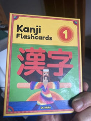 Dr. Moku Kanji Flash Cards two decks in a sturdy tray for quick practice.
