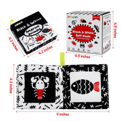 Dr.Rapeti cloth books featuring animals to boost visual recognition and language play