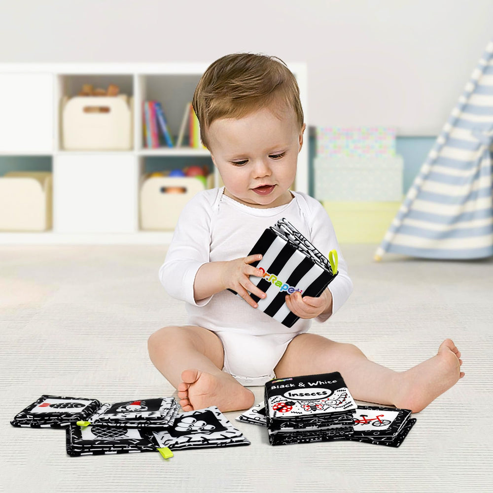 Dr.Rapeti crinkle texture book highlights tactile exploration and bath-time fun