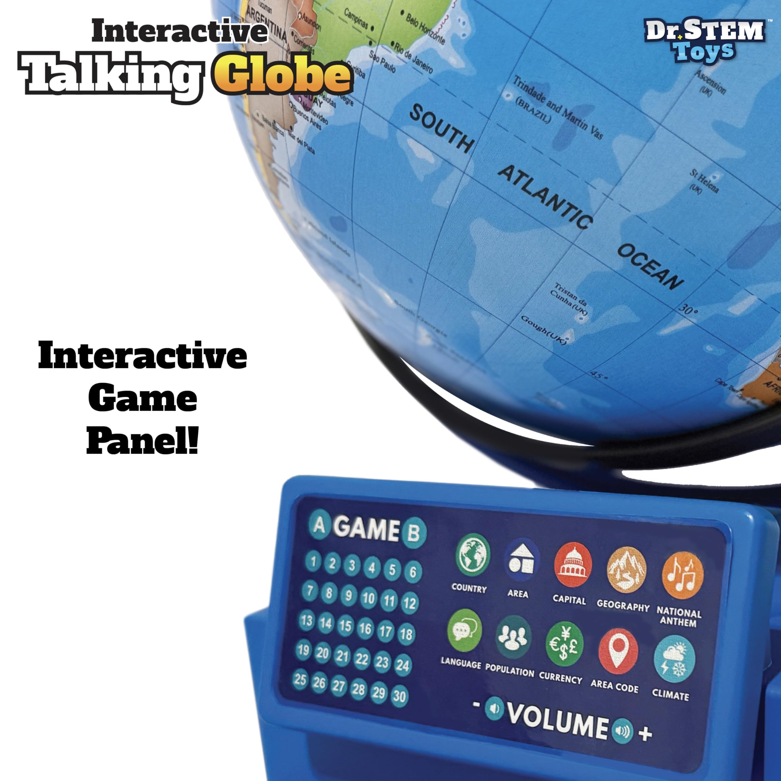 Dr. STEM Toys batteries required for portable learning on the go.