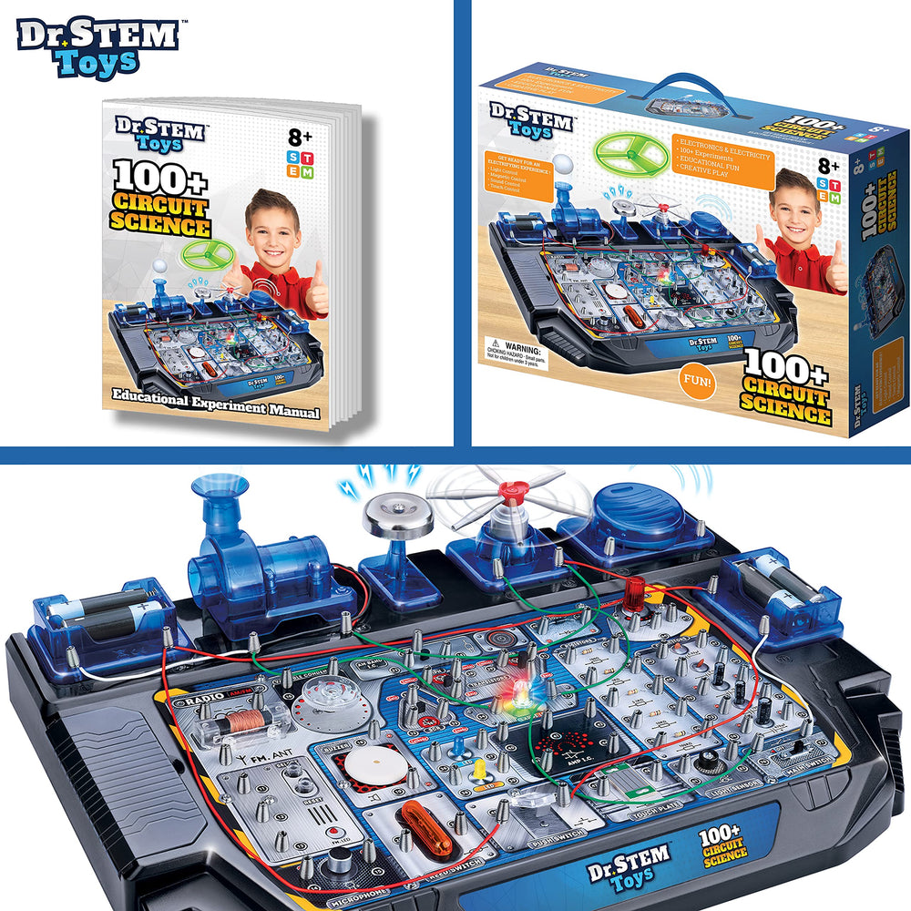 Dr. STEM Toys Circuit Science Kit – motorized action adds dynamic play and experimentation.