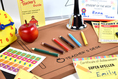 Dr. STEM Toys teacher set map inspires geography-focused role-play and decor.