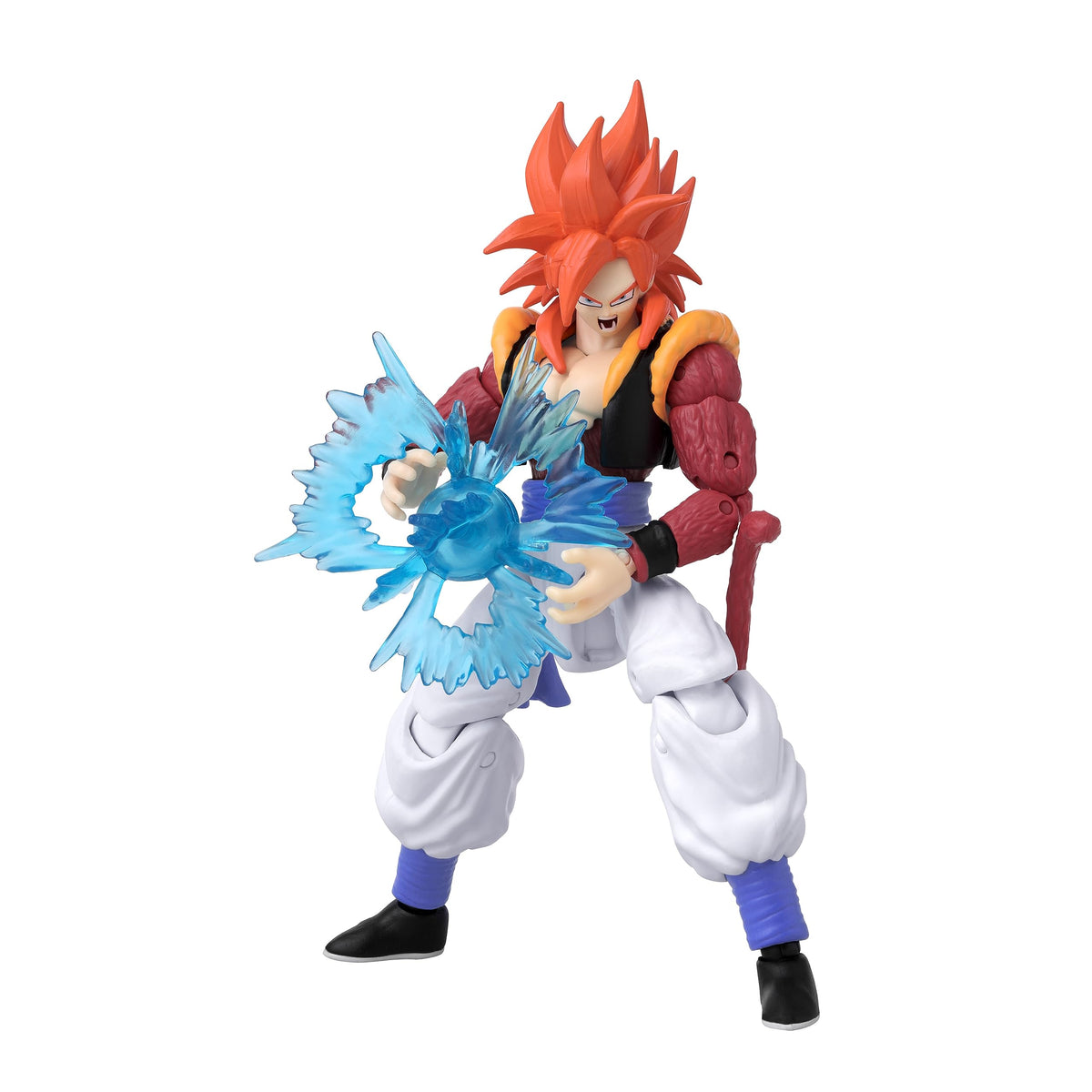 Dragon Ball Super Gogeta figure in dynamic pose for display and play.