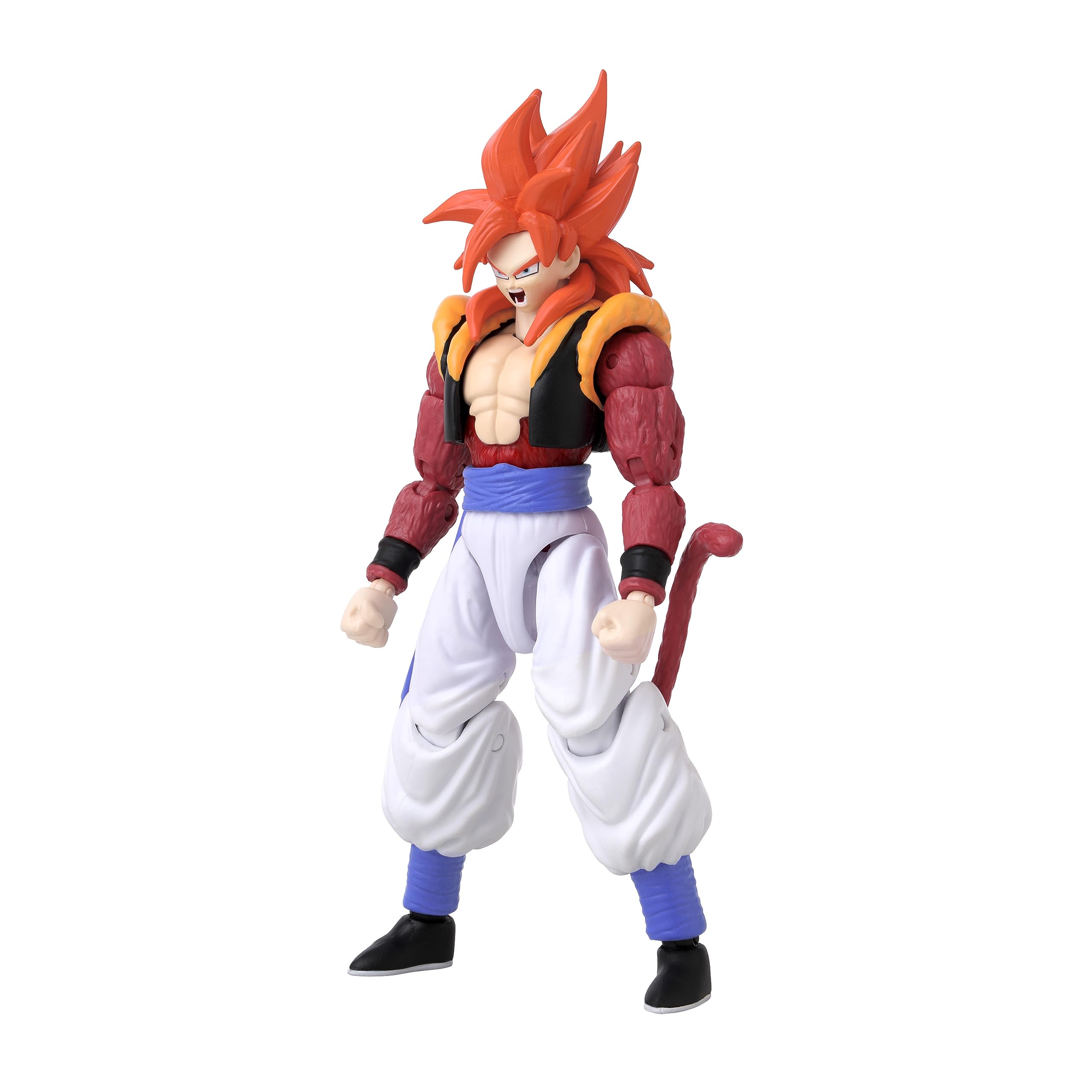 Thumb-activated feature on Gogeta adds interactive figure play.