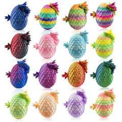 Dragon Eggs 3D-printed with open dragon inside for imaginative play and collection.