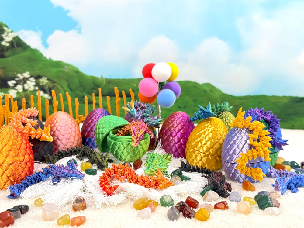 Dragon Eggs Mystery Pack – compact set great for desk decor or fidgeting.