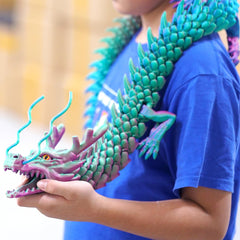 Dragon model 47-3inch close-up showcases intricate details for display