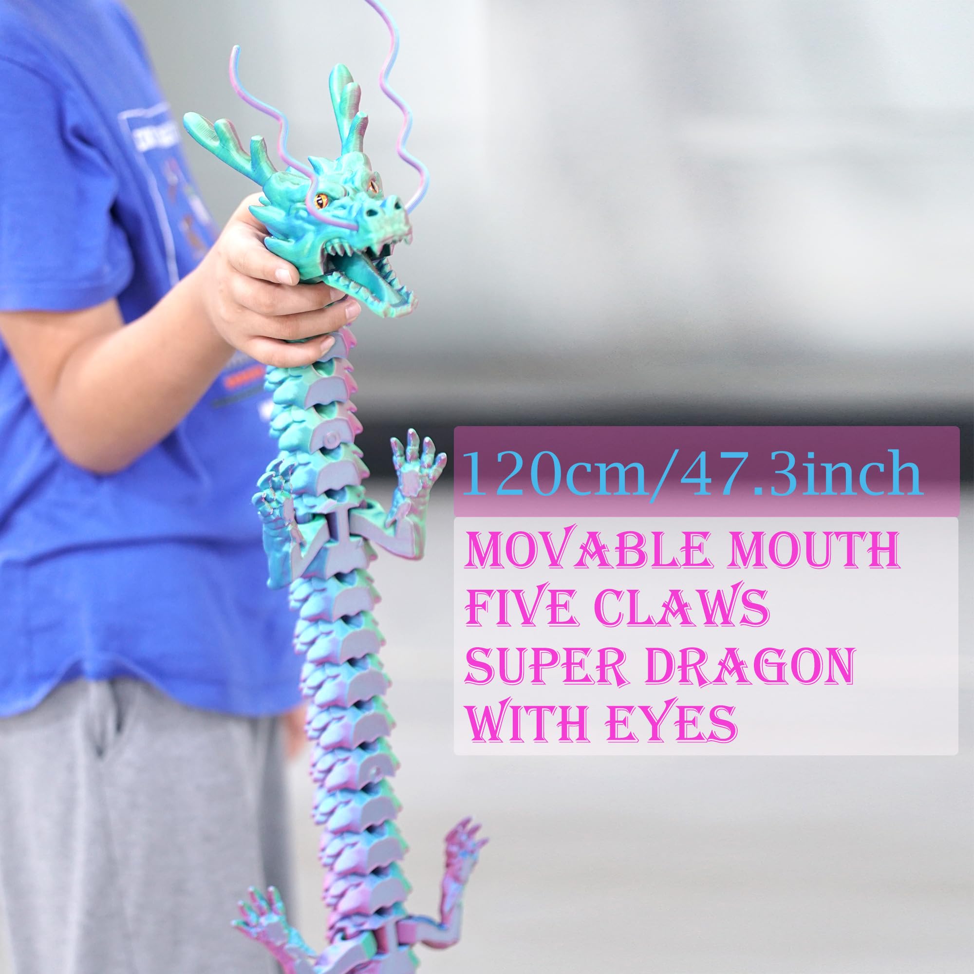 Dragon model 47-3inch office ornament elevates desk aesthetics
