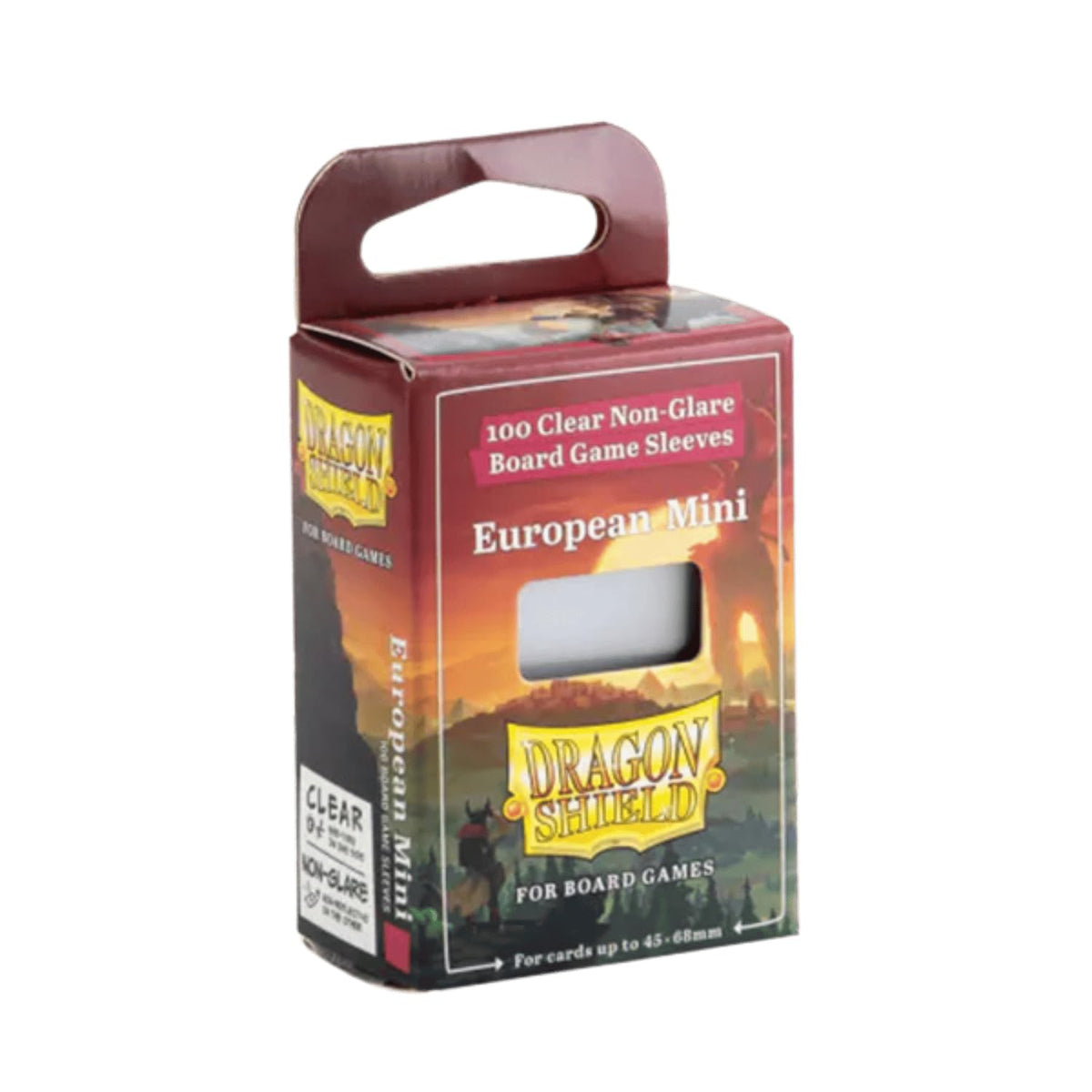 Dragon Shield board game sleeves with non-glare surface for clear visibility and protection.