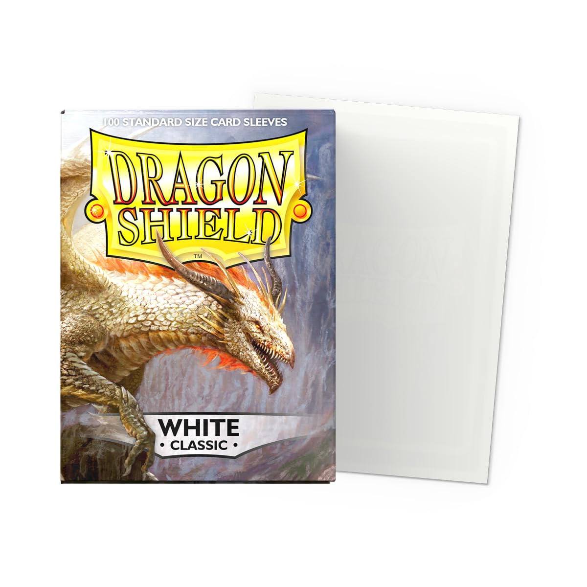 Dragon Shield classic sleeves showing glossy backs and textured feel for confident shuffles