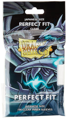 Dragon Shield DS60J Perfect Fit Toploaders Clear—front and back view for unobtrusive protection.