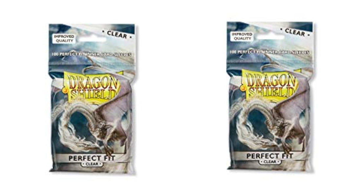 Dragon Shield inner sleeve clear standard size 100ct box front protects cards in storage