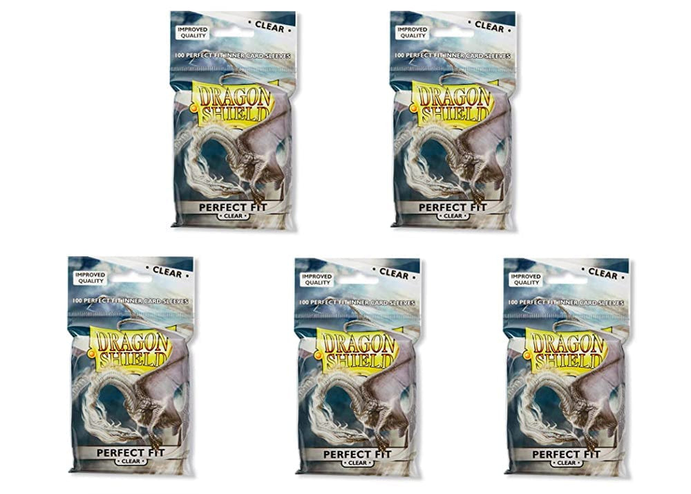 Dragon Shield Inner Sleeve Clear standard size pack shot shows easy protection for standard cards.