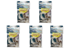 Dragon Shield Inner Sleeve Clear closeup highlights 40 μm thickness for durable protection.