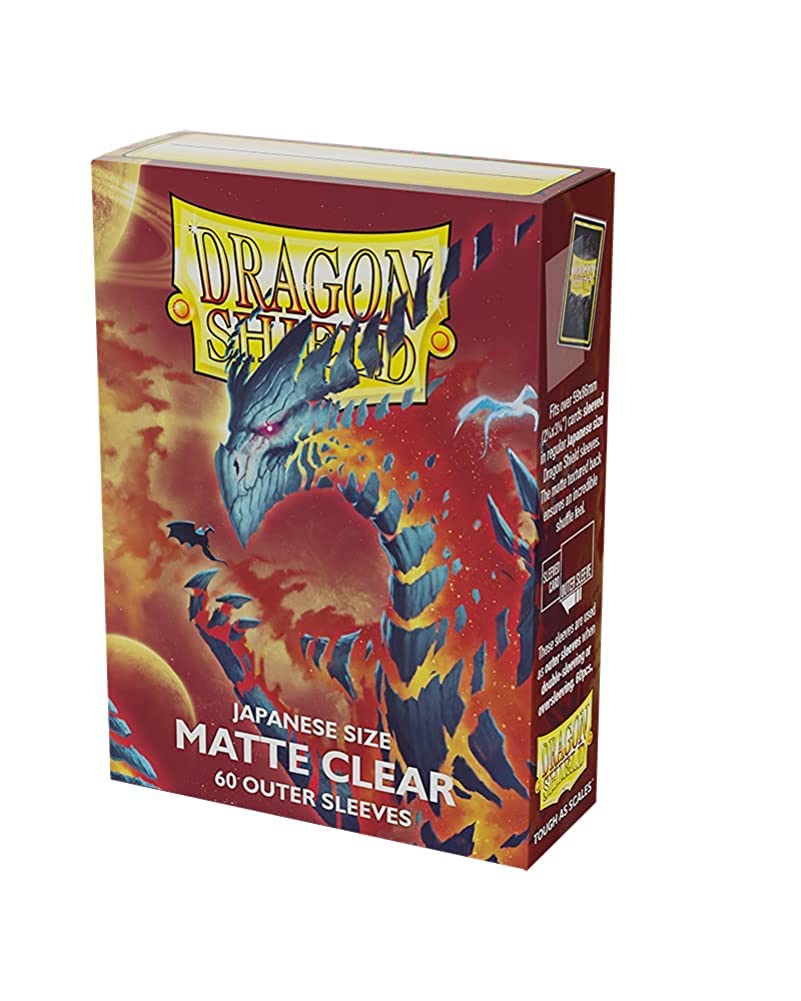 Dragon Shield Japanese matte outer sleeves pack view with glare reduction for smoother shuffles