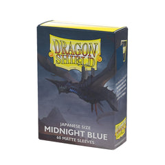 Dragon Shield Japanese-size sleeves in midnight blue for tournament-ready decks