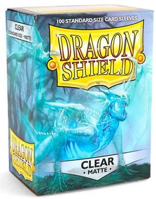 Dragon Shield display box with lid open for easy access and quick sleeved card setup.