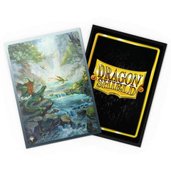 Misty Rainforest art on 100-count sleeves preserves deck integrity over time.